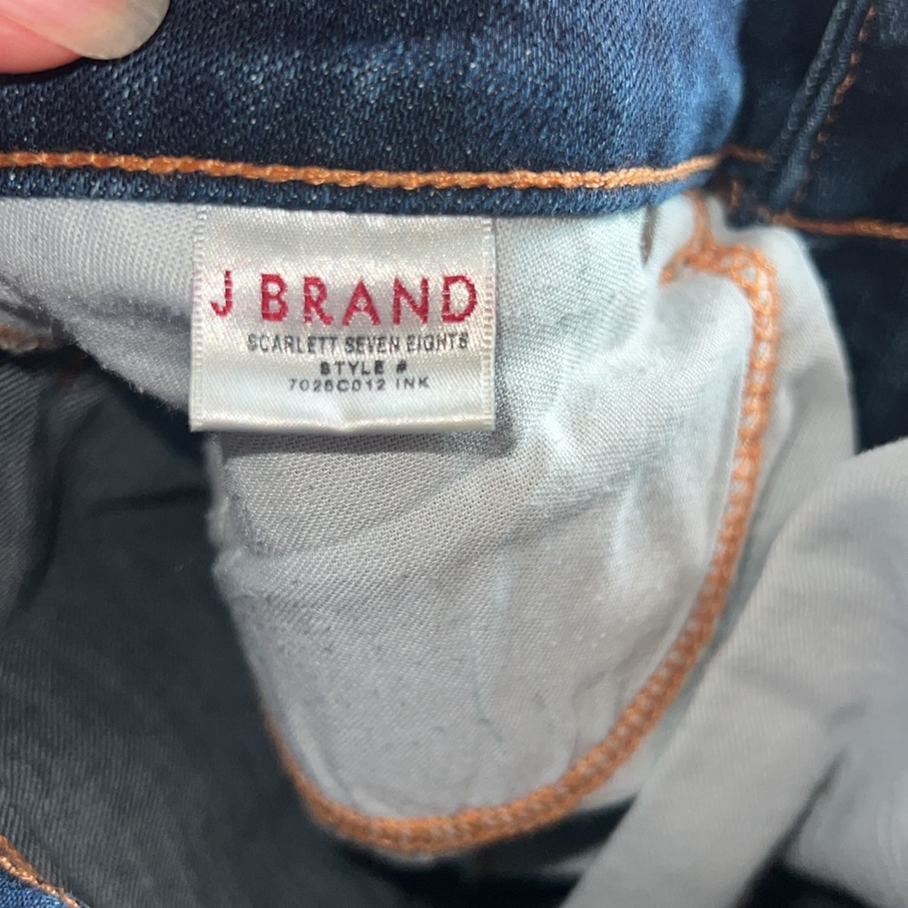 * J Brand Women Blue Medium Wash Scarlett Seven Eights Style Skinny Jean Size 29 - Picture 5 of 7